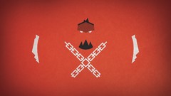 Red retro shank minimalistic video games