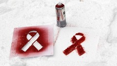 Red ribbon Stand Alone diseases AIDS