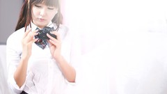 Red school grey asians models Korean Ryu Ji Hye