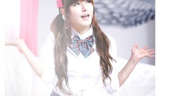 Red school grey asians school uniforms models Korean Ryu Ji Hye