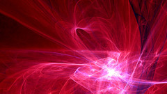 Red shining light abstract