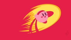 Red simple fighter video games kirby