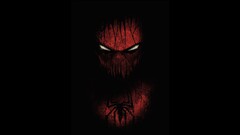 red Spider-Man marvel comics black background artwork simple