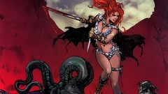 Red tentacles Red Sonja comics Swords redheads Dynamite! Comics