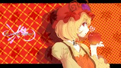 Red text apples dress grapes Profile hats goddess Ribbons 