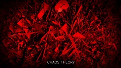 Red text design abstract chaos digital art lacza