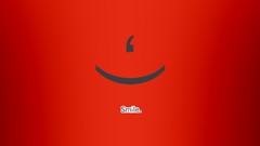 Red text smiling Simple