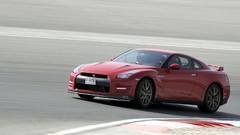 Red track cars Nissan vehicles nissan gtr motion blur nissan 