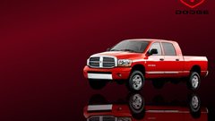 Red trucks Dodge vehicles