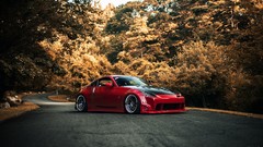 Red tuning cars nissan 350z