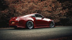 Red tuning cars nissan 350z