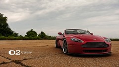 Red tuning cars wheels Aston Martin convertible Speed vehicles 