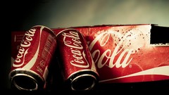 Red Typography drinks coca-cola