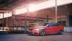Red wheels bmw m3 e90
