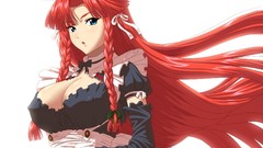 Red white anime girls blue eyes touhou hong meiling video games 