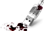 Red white blood usb