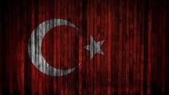 Red white Flags Turkey