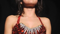 Red white woman Celebrity Selena Gomez Actress brunettes 