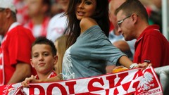 Red white woman Poland Euro Eagles fans euro 2012 brunettes 