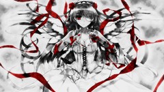 Red wings blood Anime dress anime girls brunettes misaki 