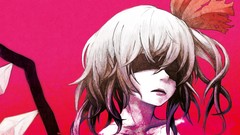 Red wings crystals lips Vampires white hair faces blondes anime 