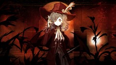 Red wings hats Vampires anime girls remilia scarlet touhou 