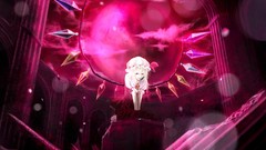 Red wings ruins dress hats Vampires sitting red dress blondes 