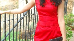 Red woman Actress bollywood indian girls Tollywood Deeksha Seth 