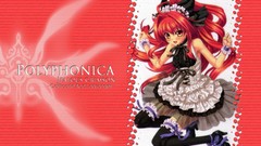 Red woman anime girls shinkyoku soukai polyphonica corticarte 