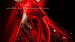 Red woman asians artistic