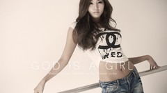 Red woman asians models Korean Lee Ji Min