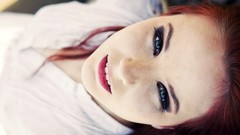 Red woman blue eyes redheads
