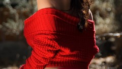 Red woman legs denise milani cleavage huge boobs