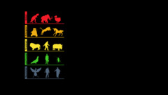 red yellow Green black background Simple Background Animals