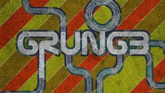 Red yellow grunge retro