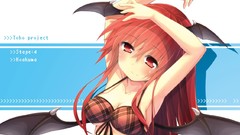 Redheads cleavage red eyes