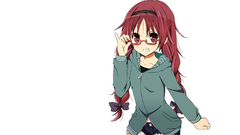 Redheads glasses long hair