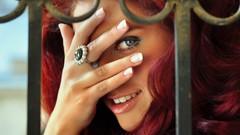 Redheads models smiling faces