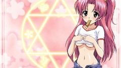 Redheads pink hair anime