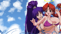 Redheads purple hair braids