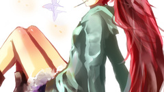 Redheads red eyes mahou