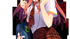 Redheads schoolgirls headphones girl