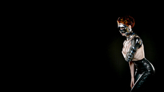 Redheads skirts topless black