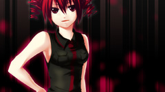 Redheads twintails curly hair