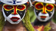 Reds face makeup human