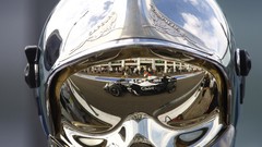 Reflections helmets Williams formula one