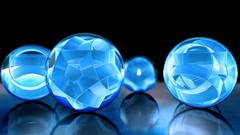 Reflections spheres cgi 3D modeling 3D renders orbs