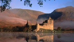 Reflections water Landscapes Castles