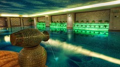 Relaxing fantasy art swimming pools