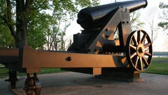 Relic carriage civil war cannons